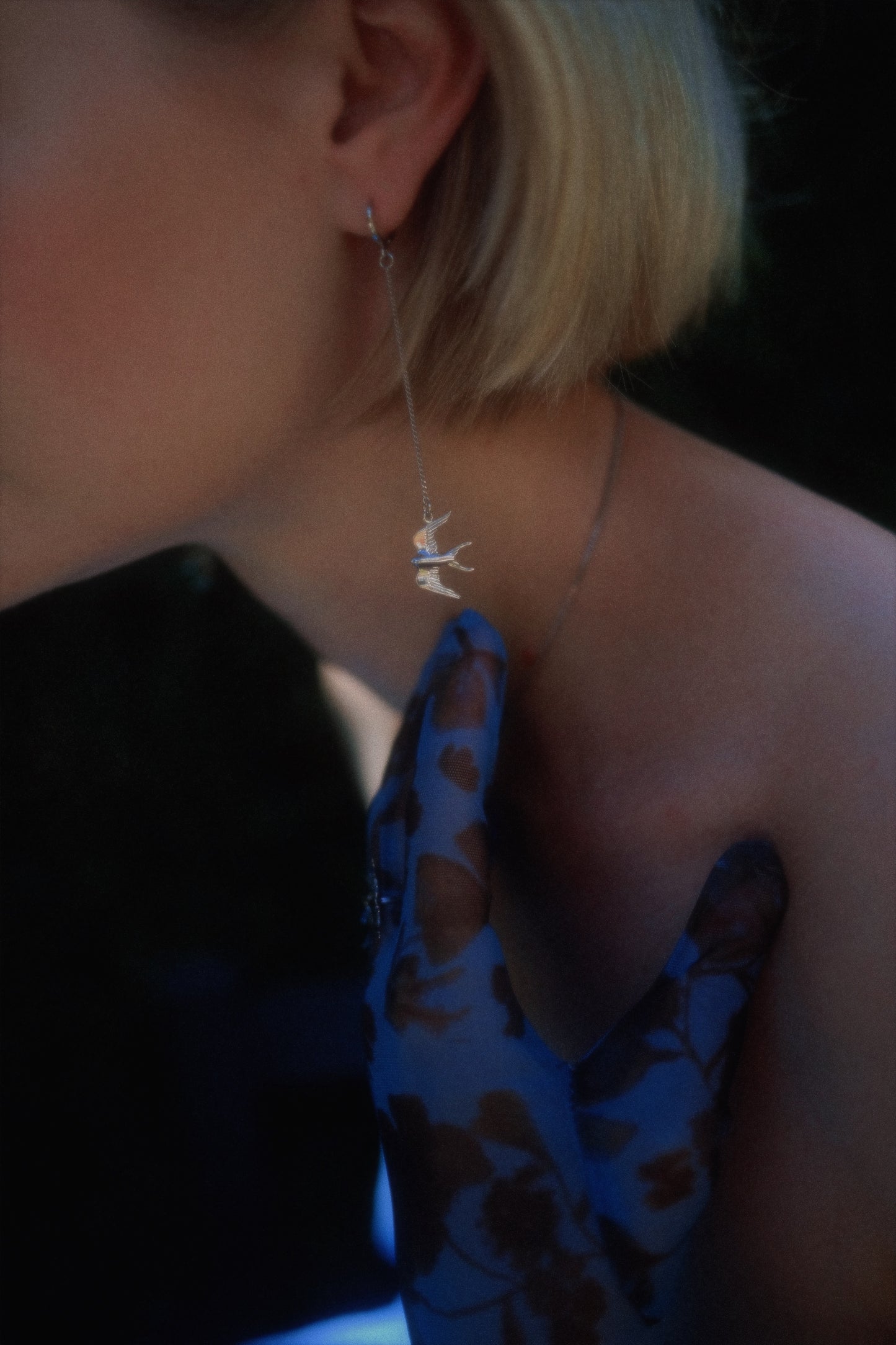 My swallows silver earrings