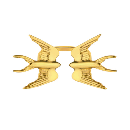 My swallows gold plated ring