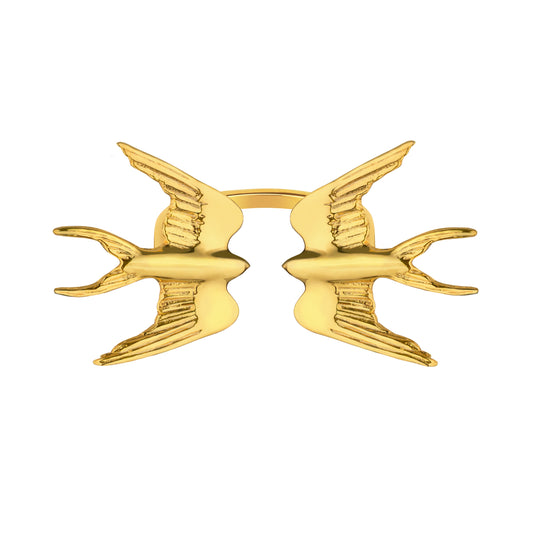 My swallows gold plated ring